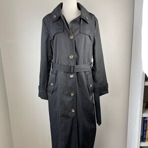 London Fog Black Trench Coat